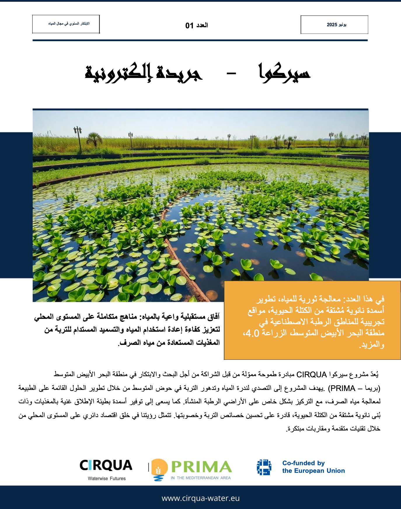 The CIRQUA Newsletter Now Speaks Arabic!