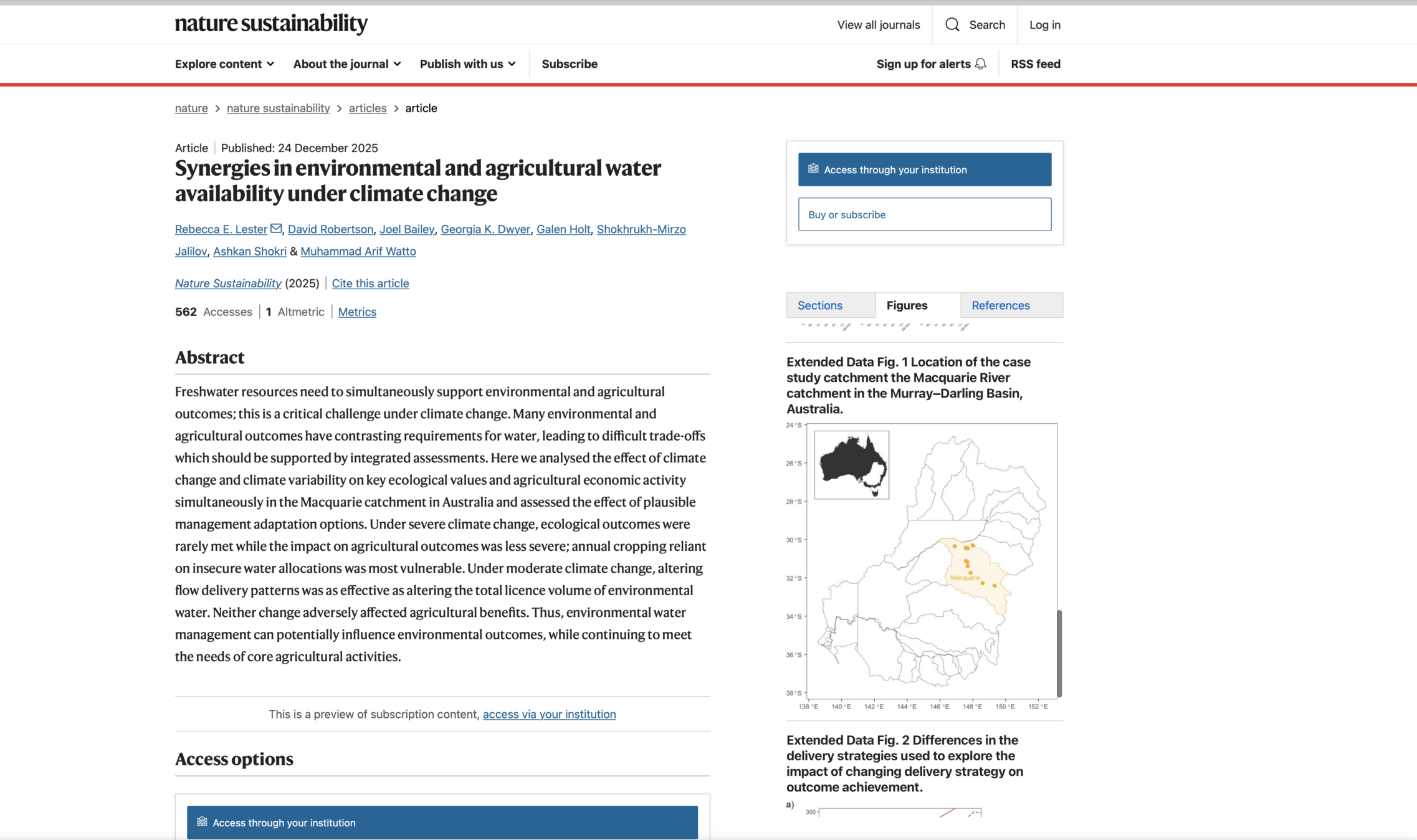 Can we meet agricultural water needs WITHOUT sacrificing environmental outcomes?